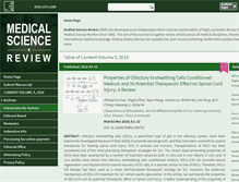 Tablet Screenshot of medscirev.com